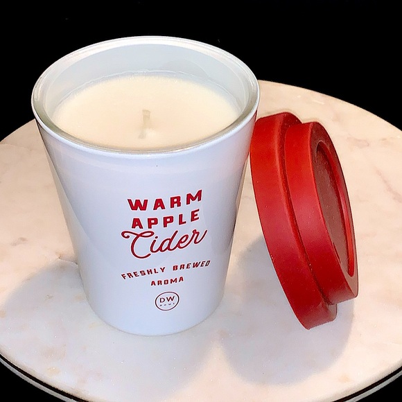 DW HOME CANDLE WARM APPLE CIDAR FRESHLY BREWED RICHLY SCENTED CANDLE NEW 1 WICK - Picture 2 of 5